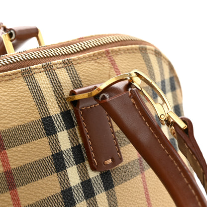Burberry Haymarket Check Top Handle Crossbody Brown 18 of 20