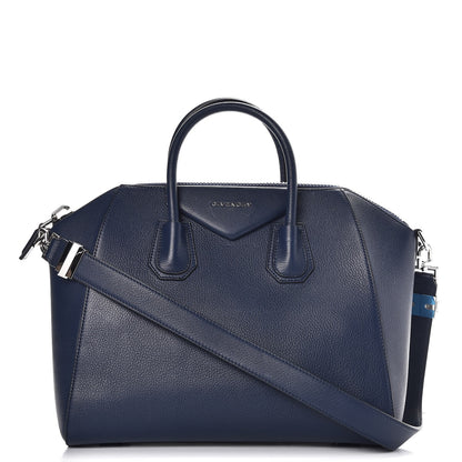 Givenchy Sugar Goatskin Medium Antigona Deep Blue 1 of 9