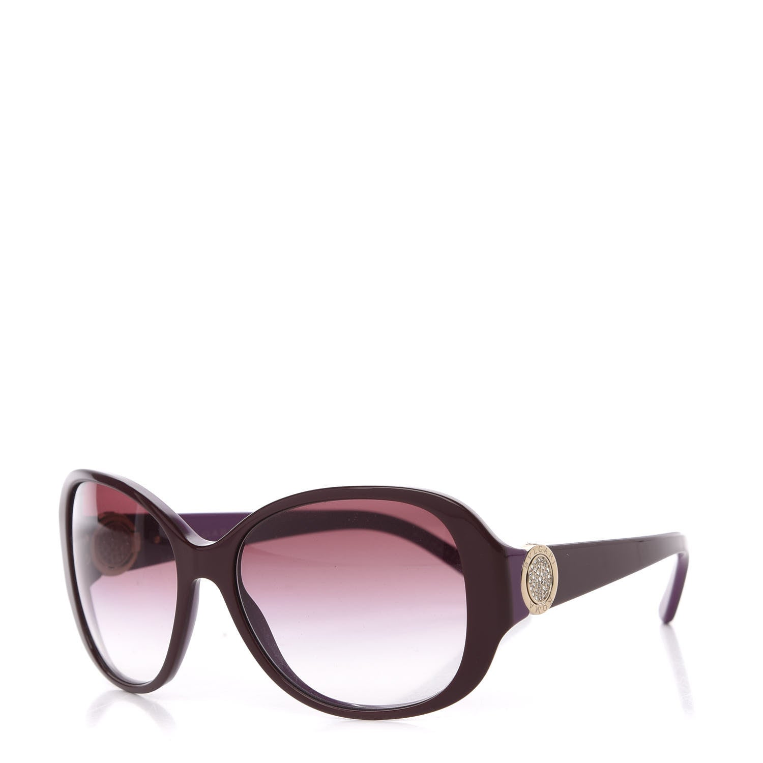 Bulgari Crystal 8138 B Sunglasses Burgundy 1 of 8