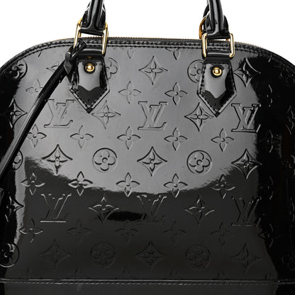 Louis Vuitton Vernis Alma PM Black 7 of 11