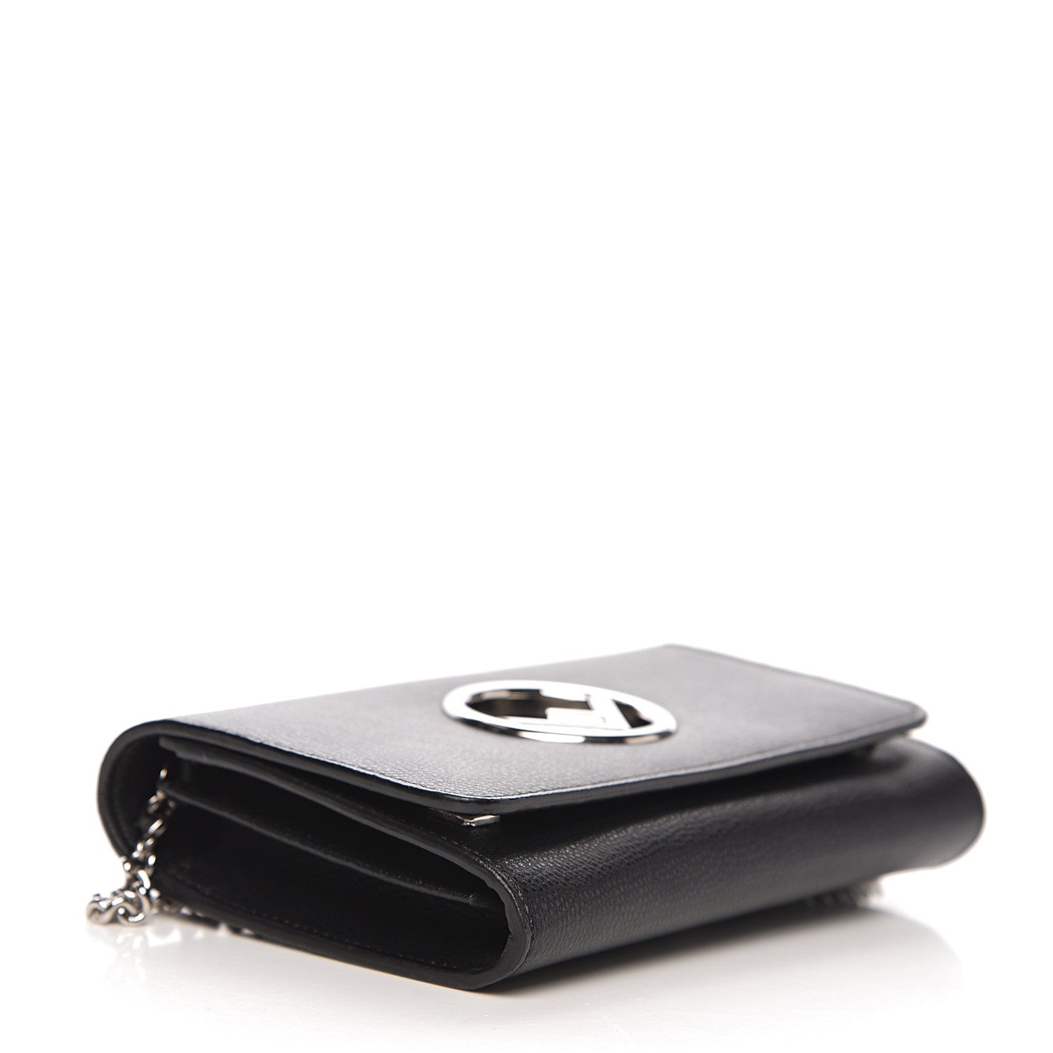 Fendi Vitello Cruise F is Fendi Wallet on Chain Black 3 of 10