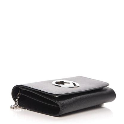 Fendi Vitello Cruise F is Fendi Wallet on Chain Black 3 of 10
