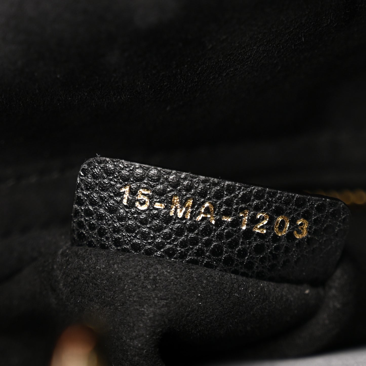 Grained Calfskin Cannage Small Lady Dior Black