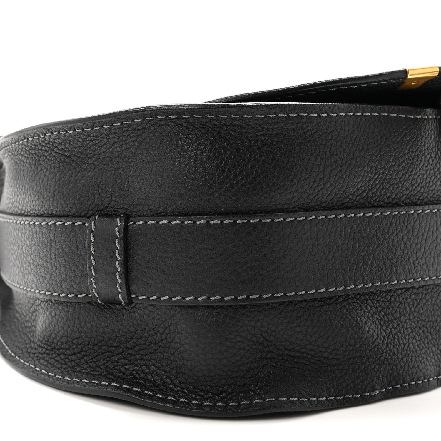 Chloe Calfskin Medium Marcie Round Crossbody Bag Black 9 of 10