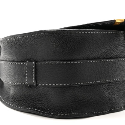 Chloe Calfskin Medium Marcie Round Crossbody Bag Black 9 of 10