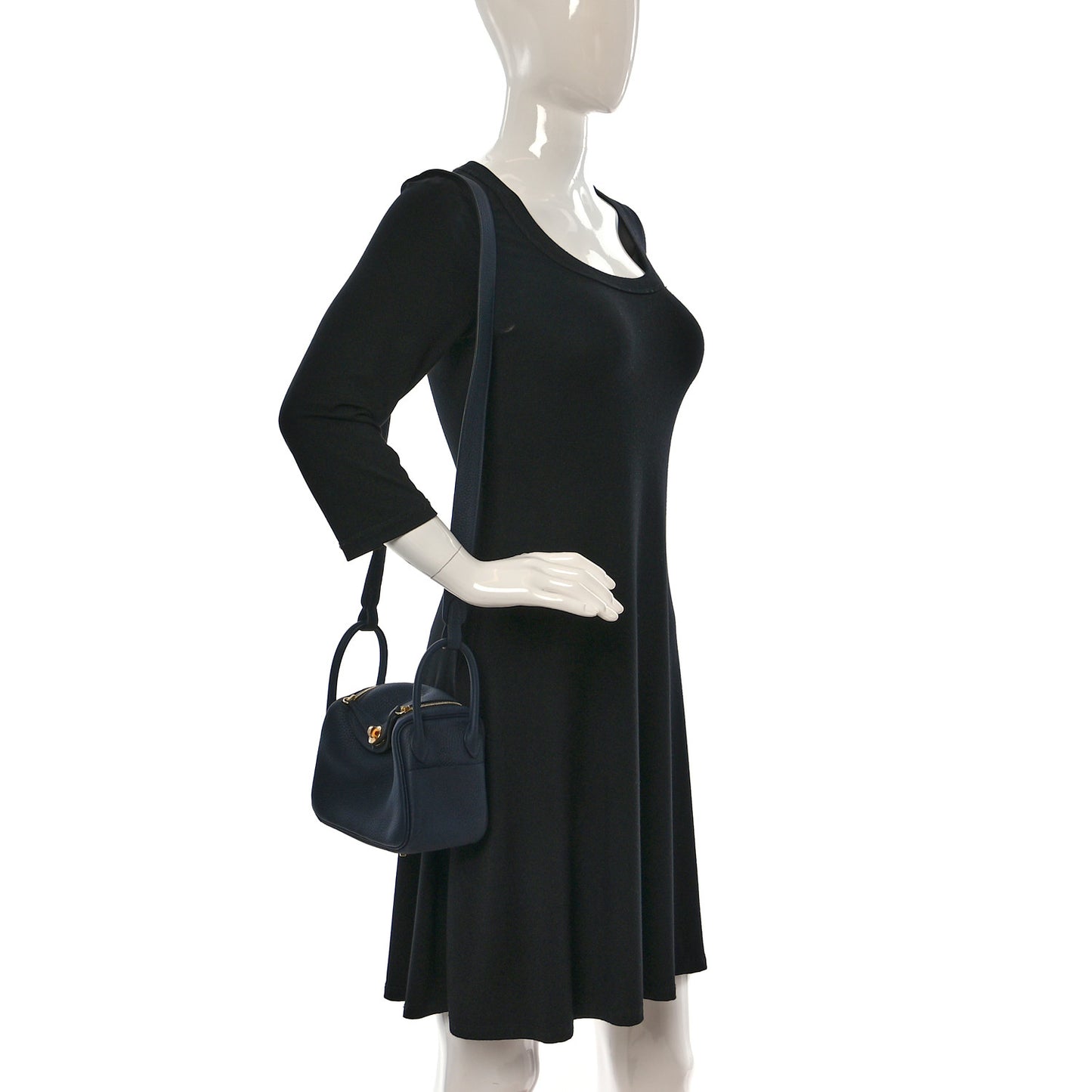Taurillon Clemence Mini Lindy 20 Bleu Nuit
