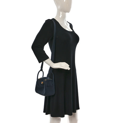 Hermes Taurillon Clemence Mini Lindy 20 Bleu Nuit 2 of 9