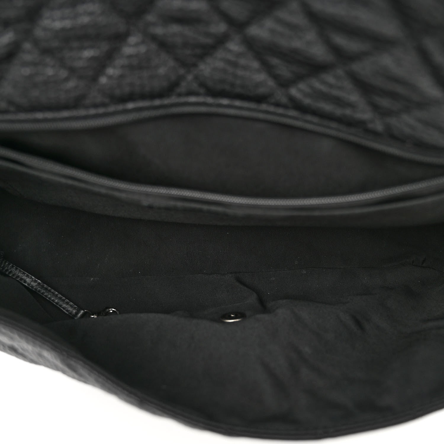 Chanel Calfskin Quilted Small XXL Travel Flap Bag Black 5 of 9