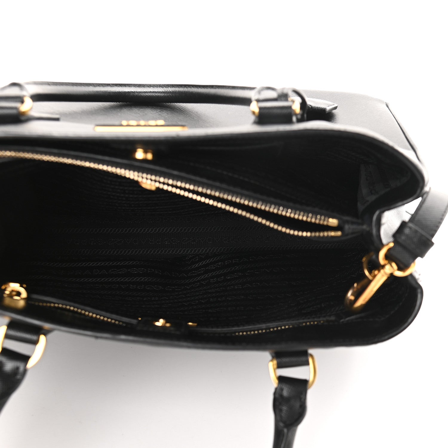 Prada Saffiano Lux Medium Tote Black 5 of 10