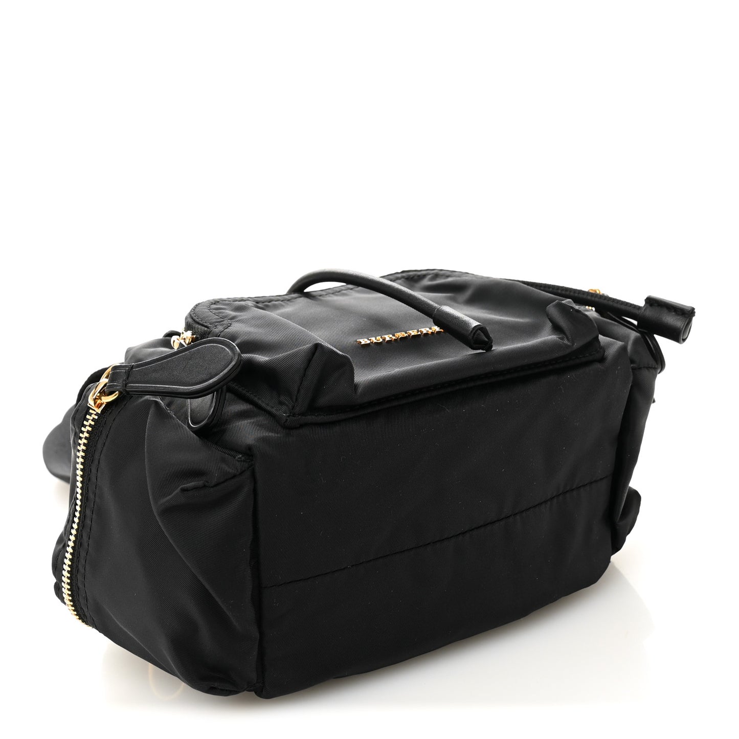 Nylon Small Crossbody Rucksack Backpack Black