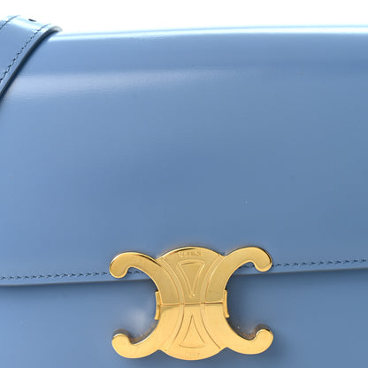 Celine Shiny Calfskin Teen Triomphe Azure 8 of 10