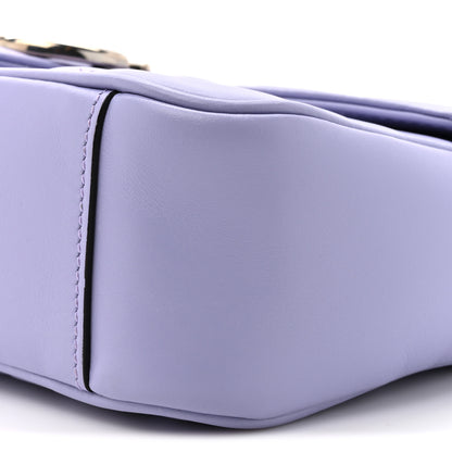 Gucci Calfskin Matelasse Small GG Marmont Shoulder Bag Lapis 8 of 10
