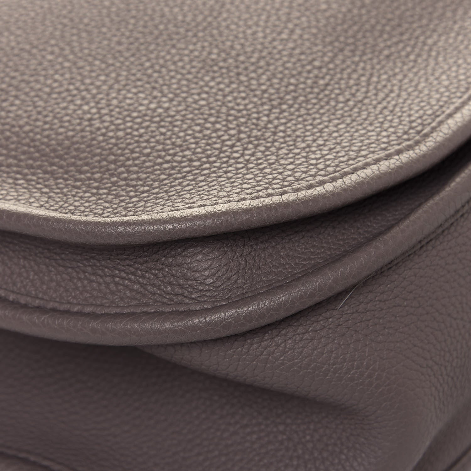 Hermes Taurillon Clemence Evelyne III GM Gris Asphalte 11 of 12