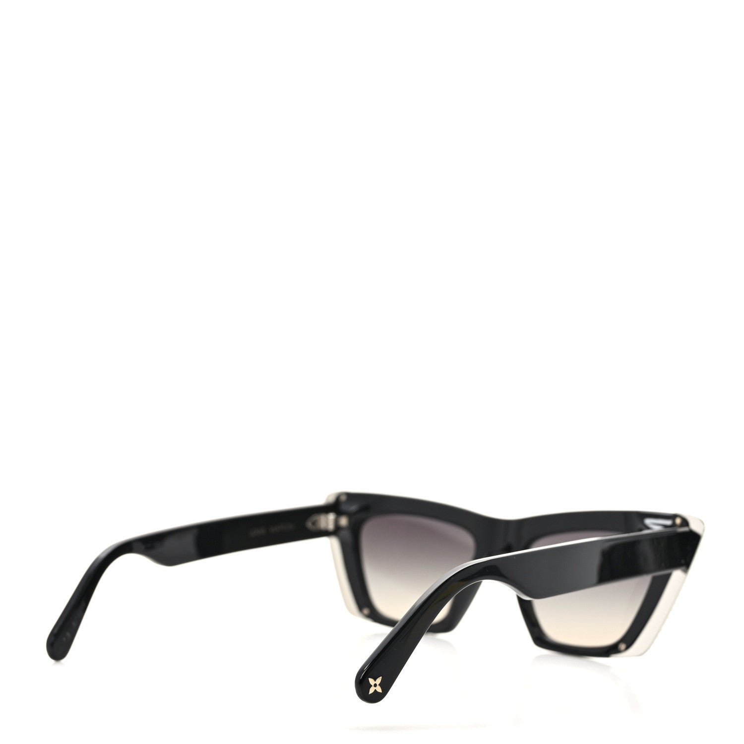 Louis Vuitton Acetate LV Fame Cat Eye Sunglasses z1776w Black 4 of 8