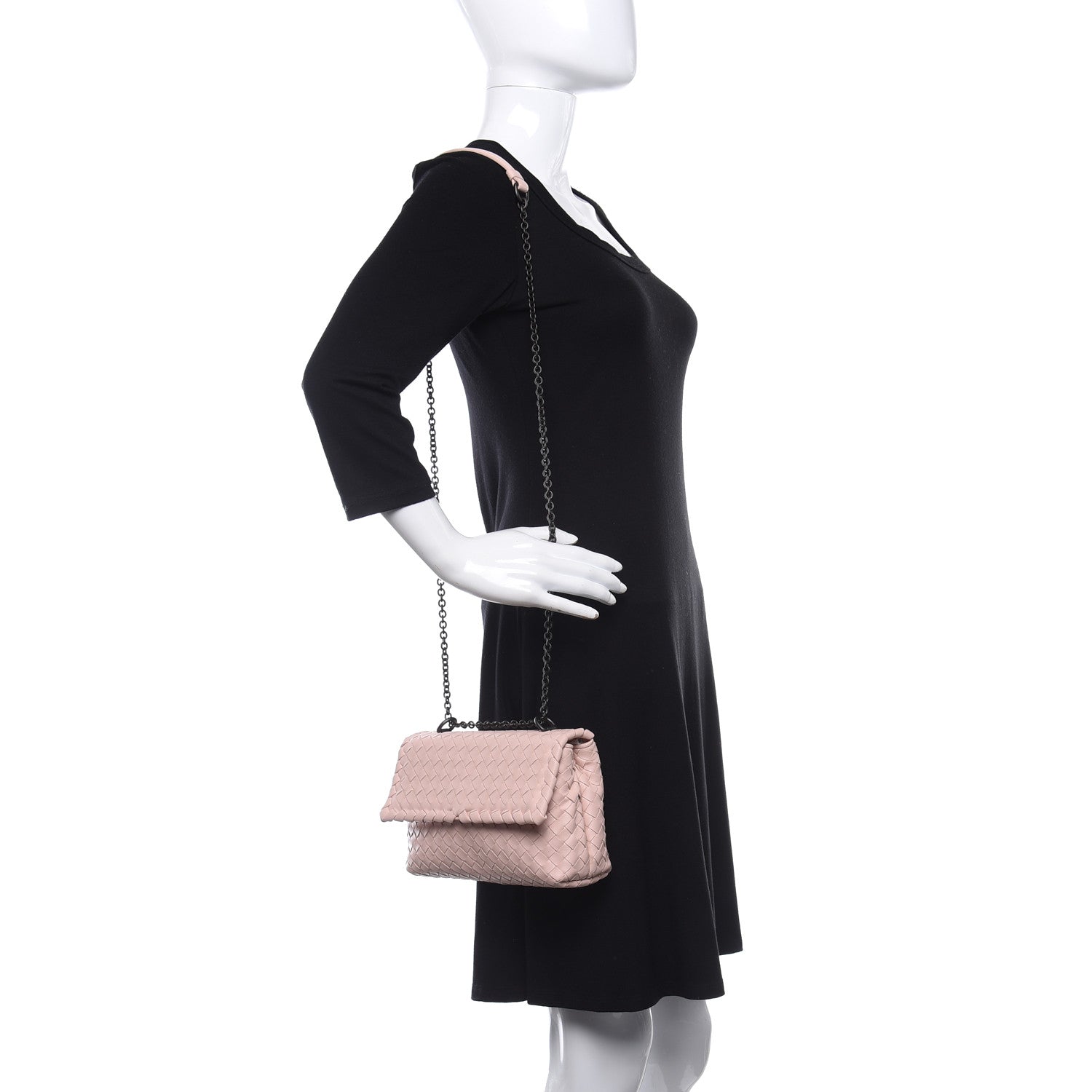 Bottega Veneta Nappa Intrecciato Mini Messenger Bag Petale 2 of 8