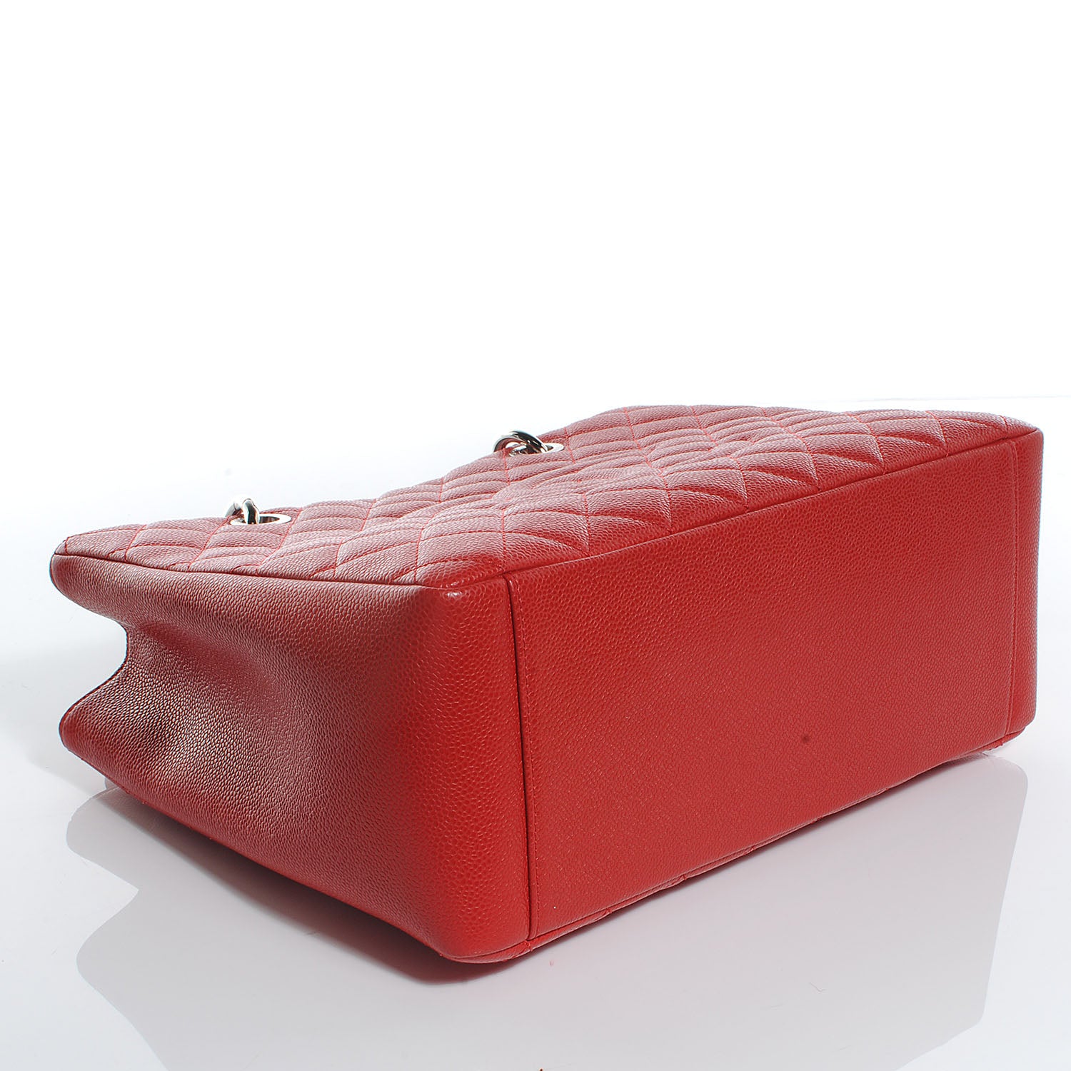 Chanel Caviar Grand Shopping Tote GST Red 4 of 8