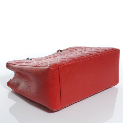 Chanel Caviar Grand Shopping Tote GST Red 4 of 8