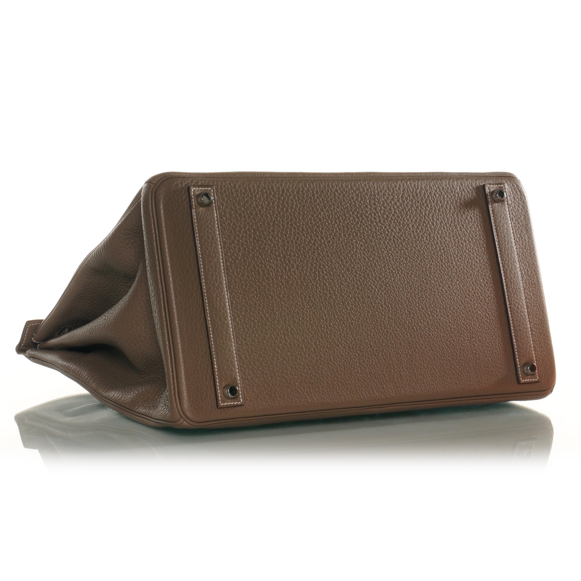 Hermes Taurillon Clemence Birkin 40 Etoupe 4 of 10