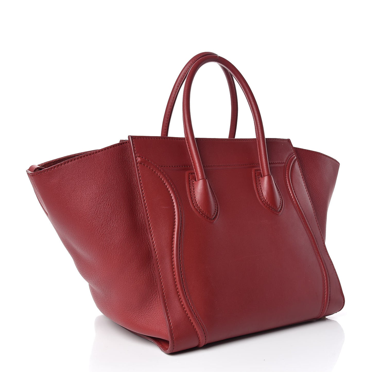 Supple Calfskin Medium Phantom Luggage Red