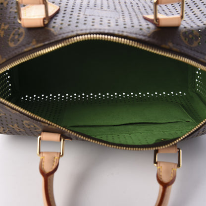 Louis Vuitton Monogram Perforated Speedy 30 Green 4 of 9
