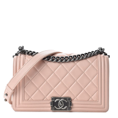 Chanel Lambskin Quilted Small Boy Flap Light Pink 1 of 13