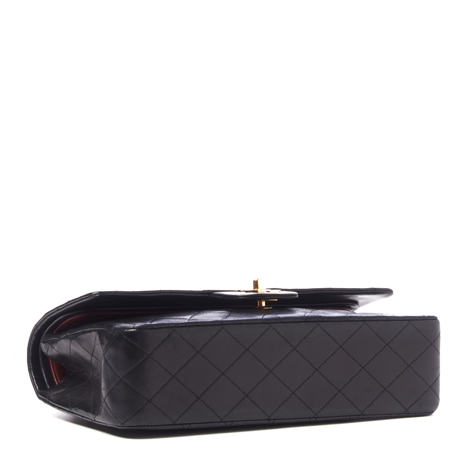Chanel Lambskin Quilted Medium Double Flap Black 3 of 9