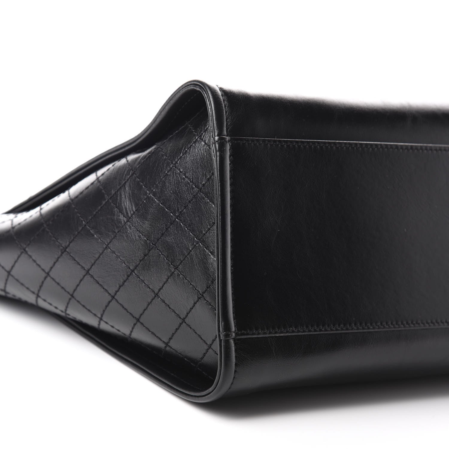 Chanel Aged Calfskin Medium Charms Deauville Tote Black 6 of 10