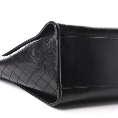 Chanel Aged Calfskin Medium Charms Deauville Tote Black 6 of 10