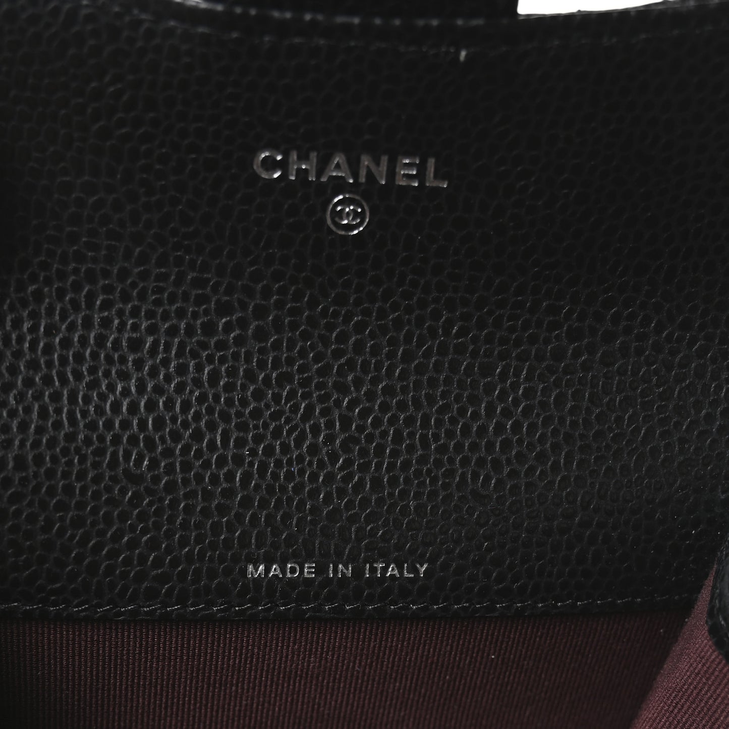 Caviar Quilted Flap Card Holder Wallet Black