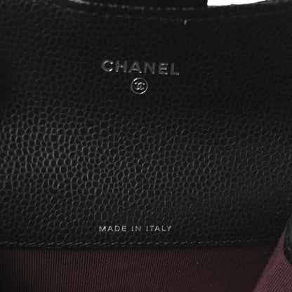 Chanel Caviar Quilted Flap Card Holder Wallet Black 7 of 9