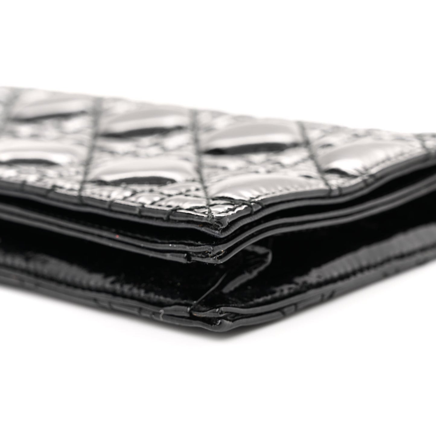 Patent Cannage Lady Dior Convertible Clutch Black
