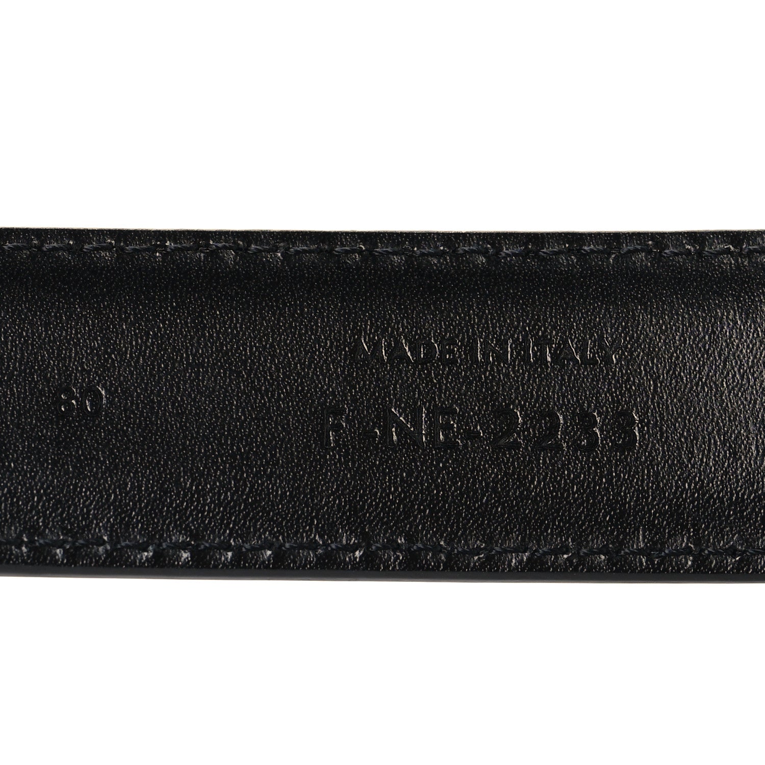 Celine Box Calfskin Medium 25mm Triomphe Belt 80 32 Black 6 of 7