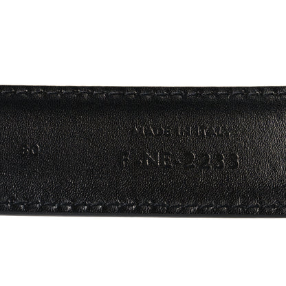 Celine Box Calfskin Medium 25mm Triomphe Belt 80 32 Black 6 of 7