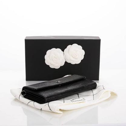 Chanel Lizard Wallet With Removable Chain Black 4 of 8