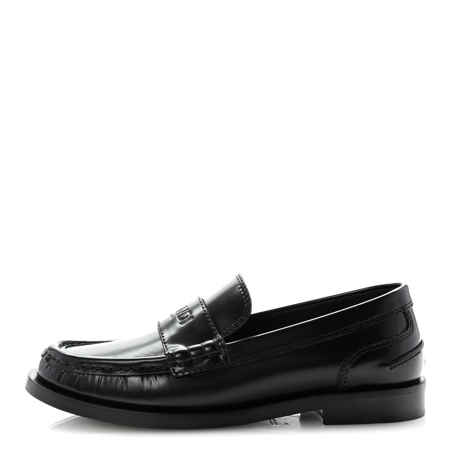 Vitello Logo Loafers 35 Black