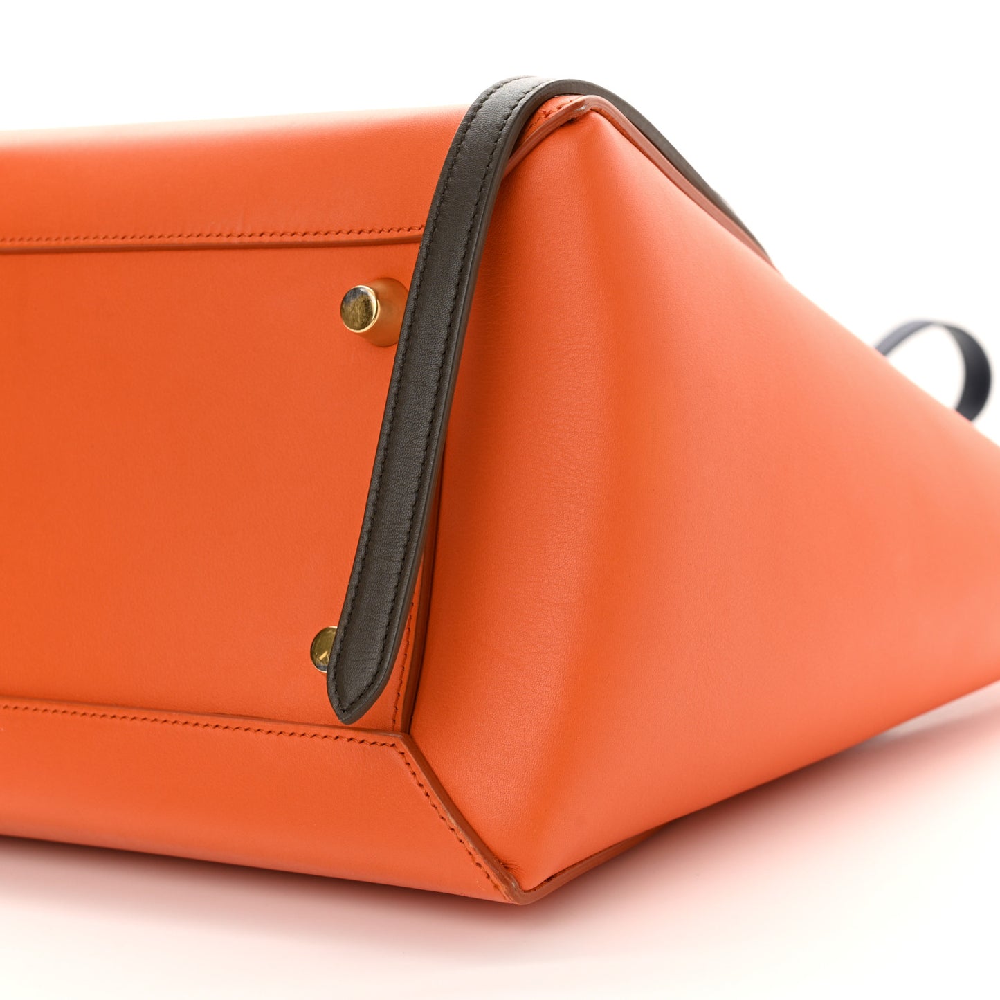 Smooth Calfskin Mini Tri-Color Belt Bag Orange