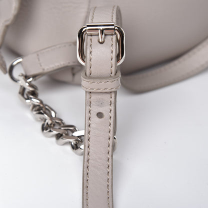 Fendi Vitello Dolce Flowerland Studded Mini Backpack Grigio Polvere Multicolor 11 of 15