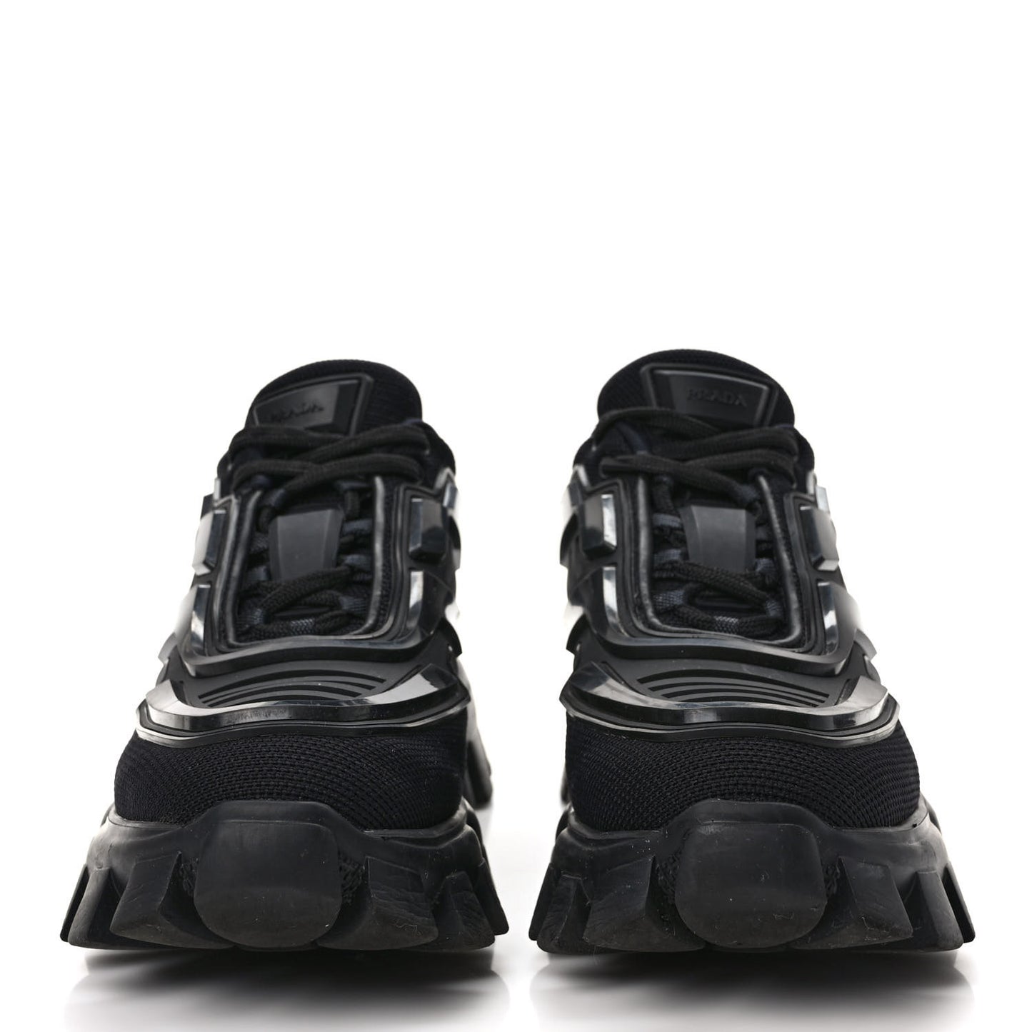 Rubber Technical Knit Fabric Cloudbust Thunder Sneakers 37 Black