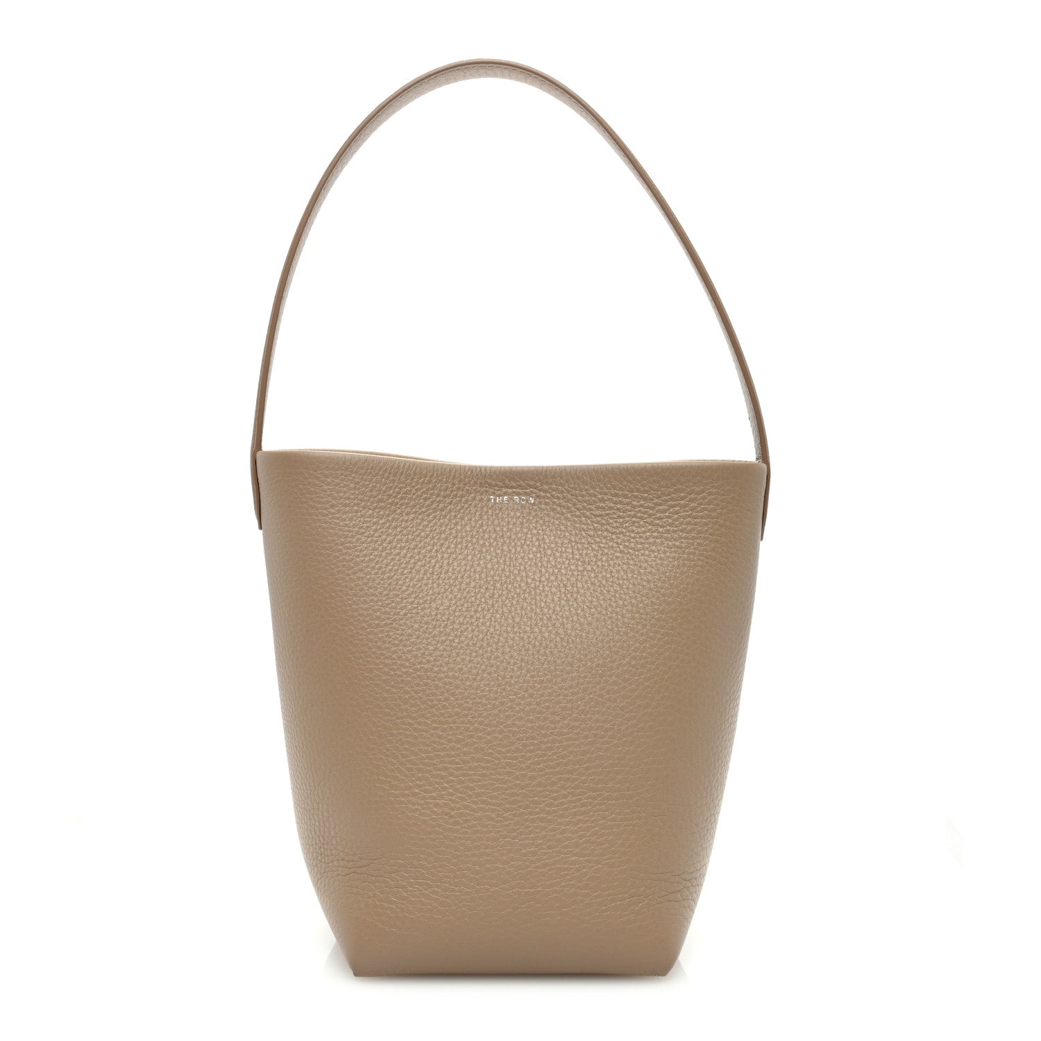 The Row Grained Calfskin Small N/S Park Tote Dark Taupe 1 of 9