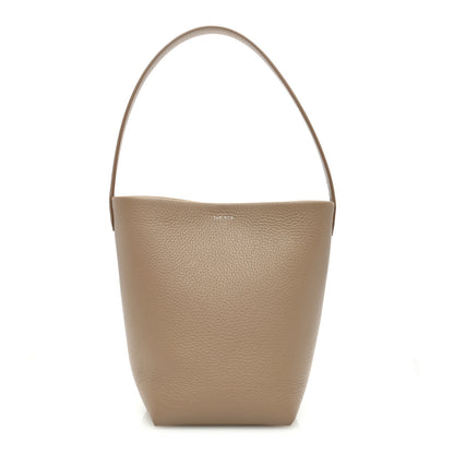 The Row Grained Calfskin Small N/S Park Tote Dark Taupe 1 of 9