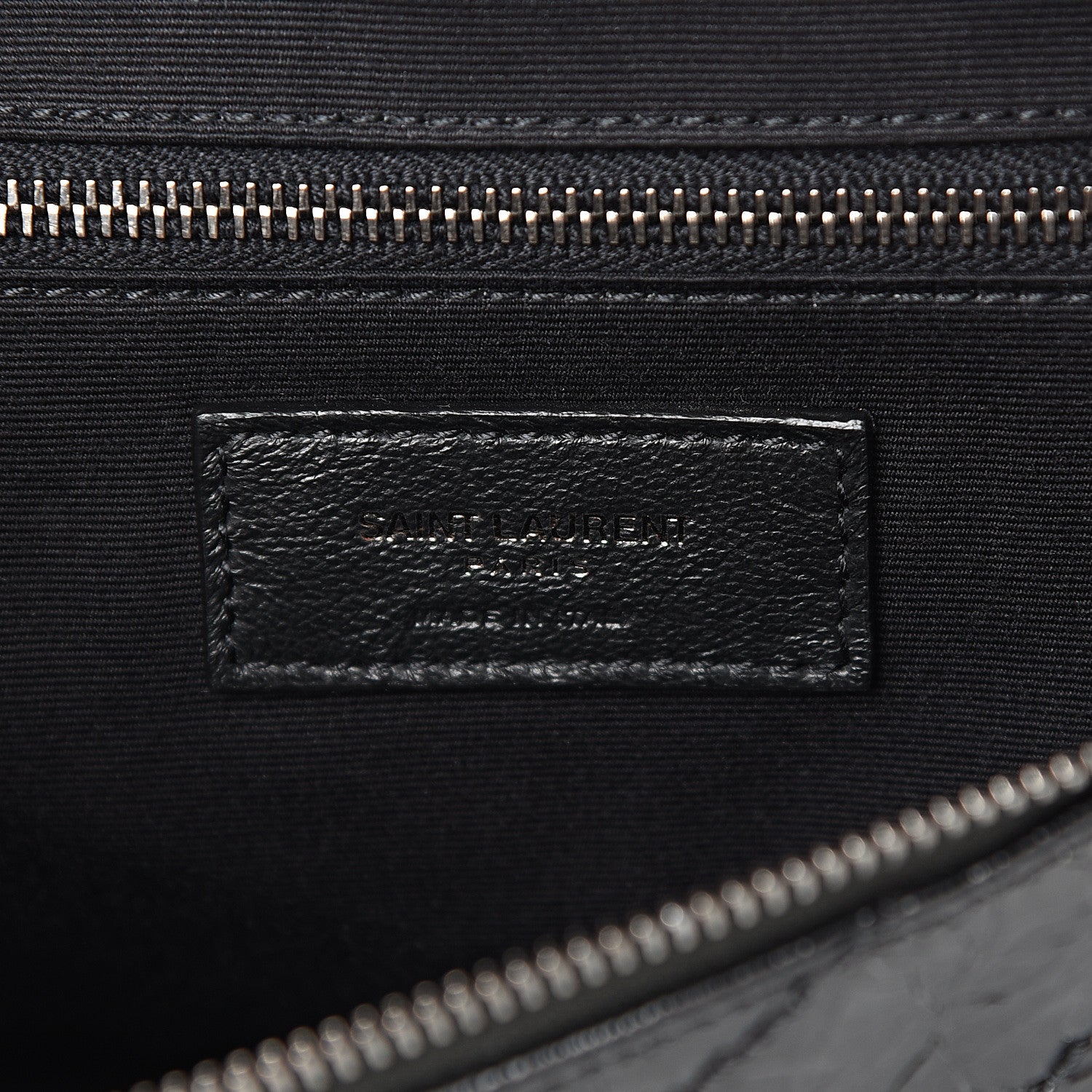 Saint Laurent Crinkled Calfskin Matelasse Monogram Niki Body Bag Black 5 of 8