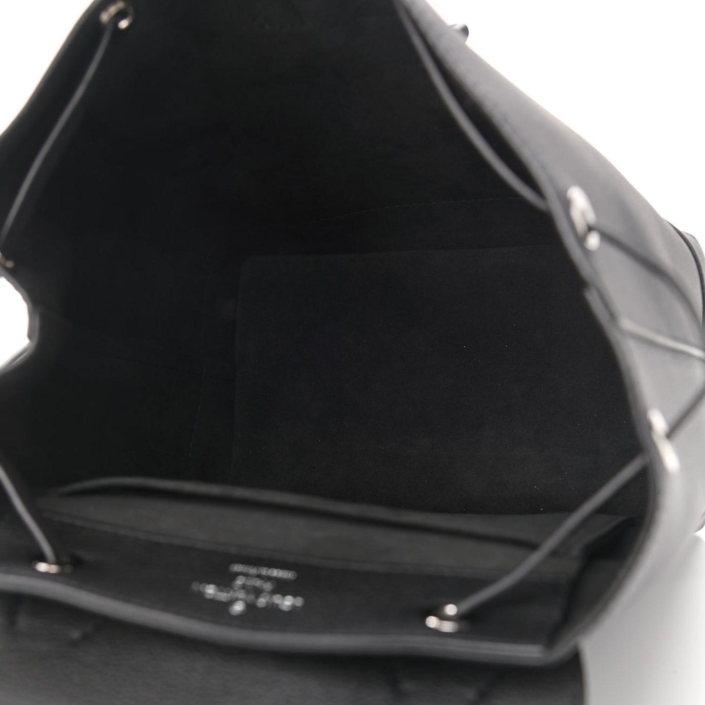 Calfskin Lockme Backpack Black