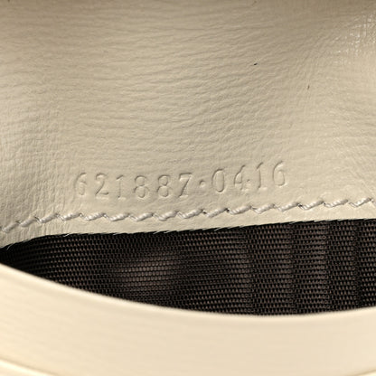 Gucci GG Supreme Monogram Azalea Calfskin Horsebit 1955 Card Case Wallet Beige Ebony Mystic White 8 of 12
