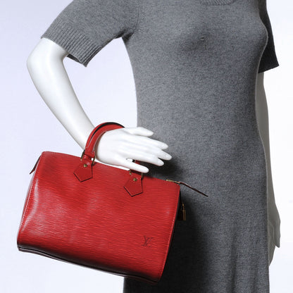 Louis Vuitton Epi Speedy 30 Red 2 of 7