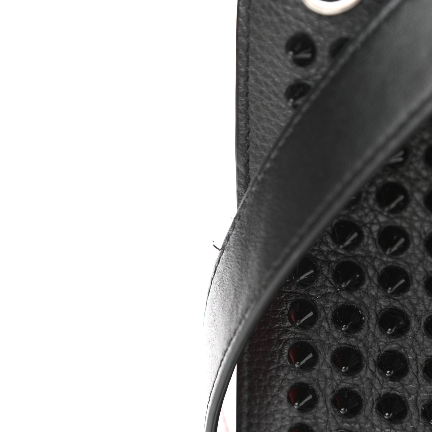 Christian Louboutin Calfskin Studded Skypouch Crossbody Clutch Black 7 of 9