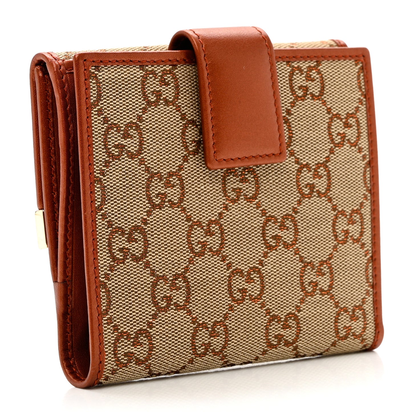 Monogram Metallic Calfskin Dice French Flap Wallet Bronze
