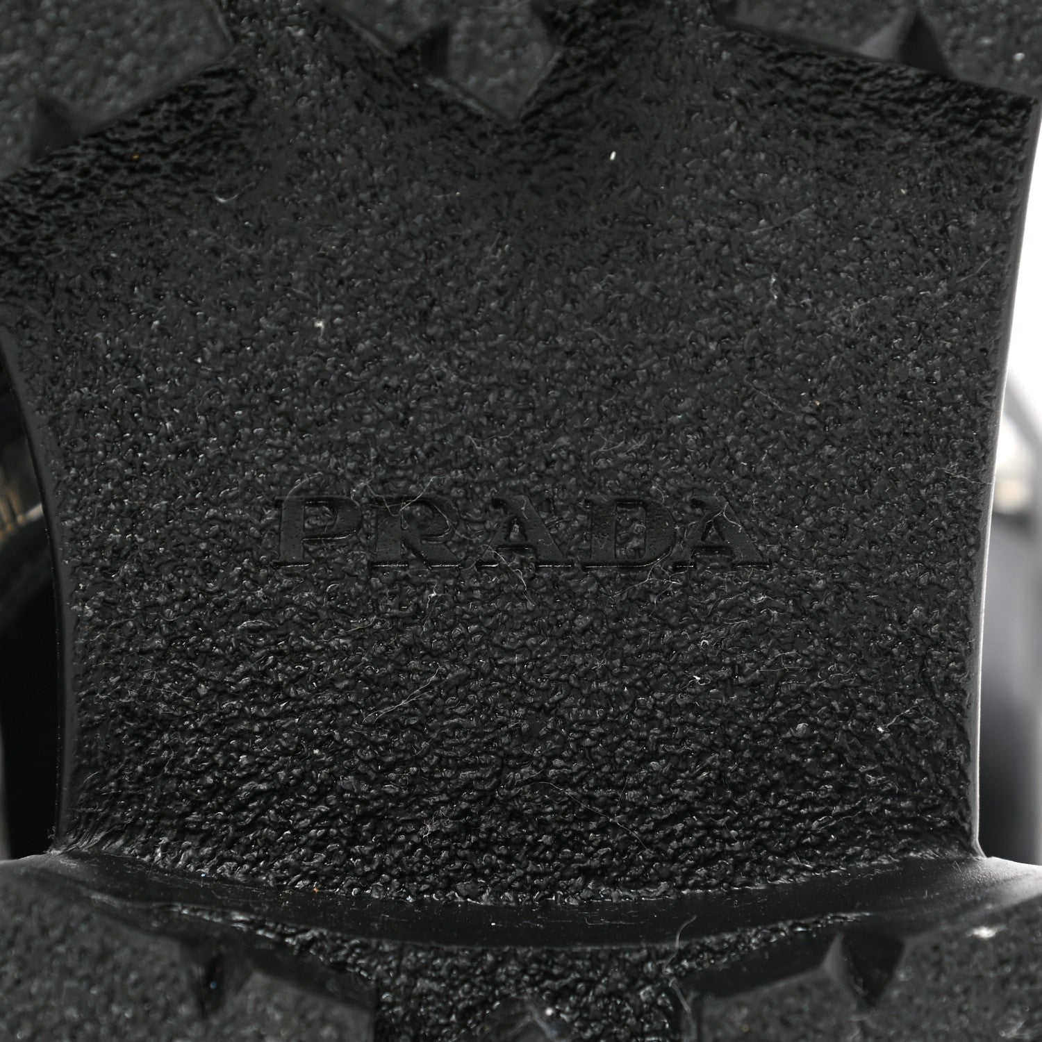 Prada Vitello Lux Nylon Metal Triangle Logo Monolith Pouch Pocket 55mm Tall Combat Boots 41 Black 6 of 11