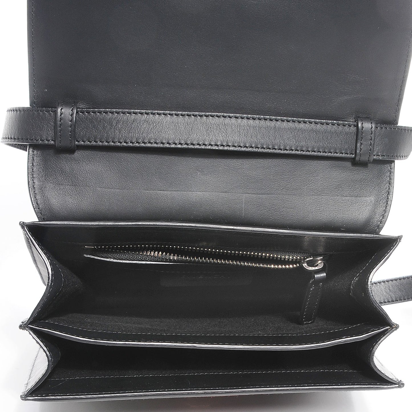 Calf Hair Abstract Flower Shark Lock Medium Flap Bag Black
