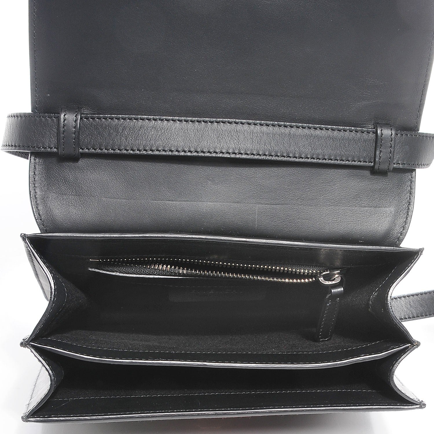 Givenchy Calf Hair Abstract Flower Shark Lock Medium Flap Bag Black 7 of 9