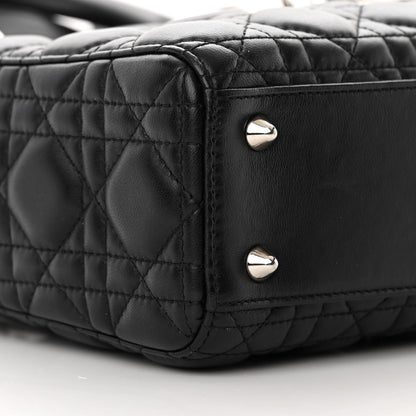 Christian Dior Lambskin Cannage Small Lucky Badges My Lady Dior Black 9 of 17